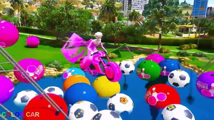 LEARN COLORS Motorbikes in Spidermen Cars Cartoon for Kids & Video Learning Colors for Children