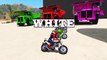LEARN COLORS Motorbikes w Spidermen in Cars Cartoon for Kids & Video Learning Colors for Children