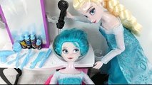 Elsa bebek Saç Rengi Değişimi Saç boyası Barbie Güzellik Salonu