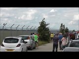 Arvo Vulcan XH558 take off from Doncaster 8th June 2014