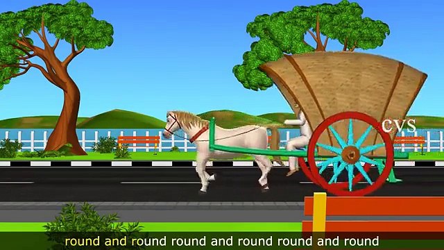 The Wheels on the Bus go round and round ( Vehicles ) -3D Animation Nursery Rhymes for Children