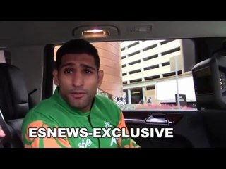 AMIR KHAN exclusive interview post weigh in with CANELO EsNews Boxing