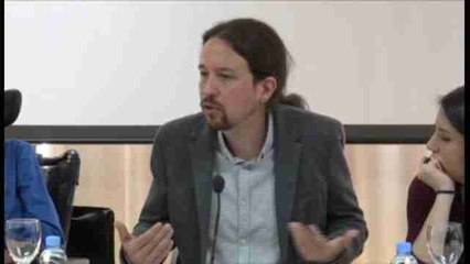 Pablo Iglesias: "Presentar esta moción implica enormes riesgos"