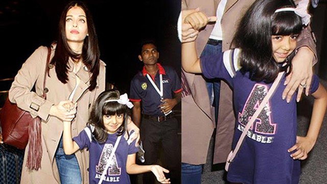 CUTE Aaradhya Bachchan With Aishwarya Rai EXICTED For Cannes 2017!