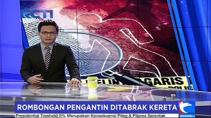 Akibat Tidak Ada Palang Pintu, Rombongan Mobil Pengantin Ditabrak Kereta