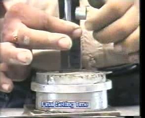 final setting time test for cement