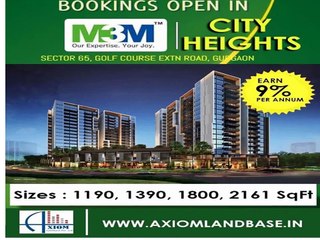 M3M City Heights Sector 65 Call 9250404177