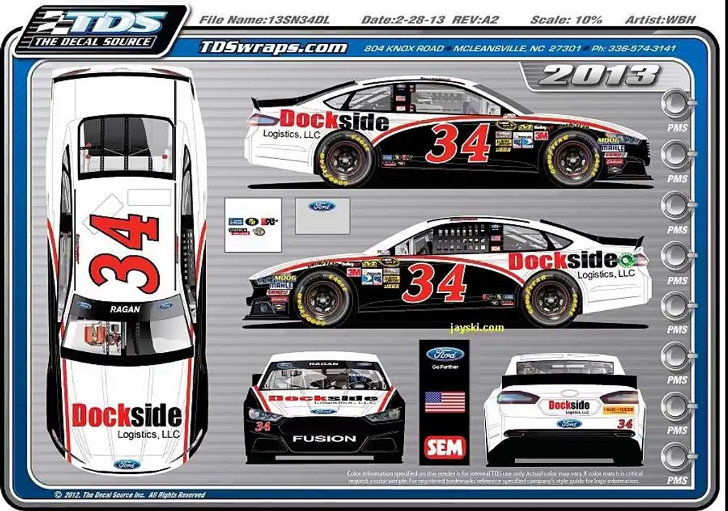 Dockside sponcers Ragan! All star race paint schemes