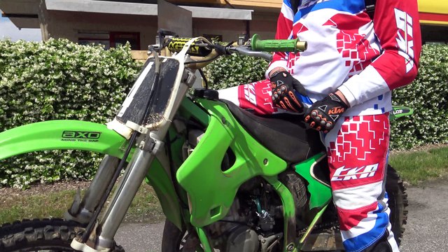 KAWASAKI KX 125 BLACKBIRD FIRST RIDE