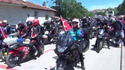Motosikletçilerden "Cumhuriyet Korteji" - Karabük