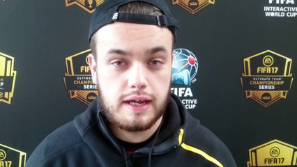 Corentin Chevrey d'Ornans en finale mondiale de Fifa 17 XBox à Berlin
