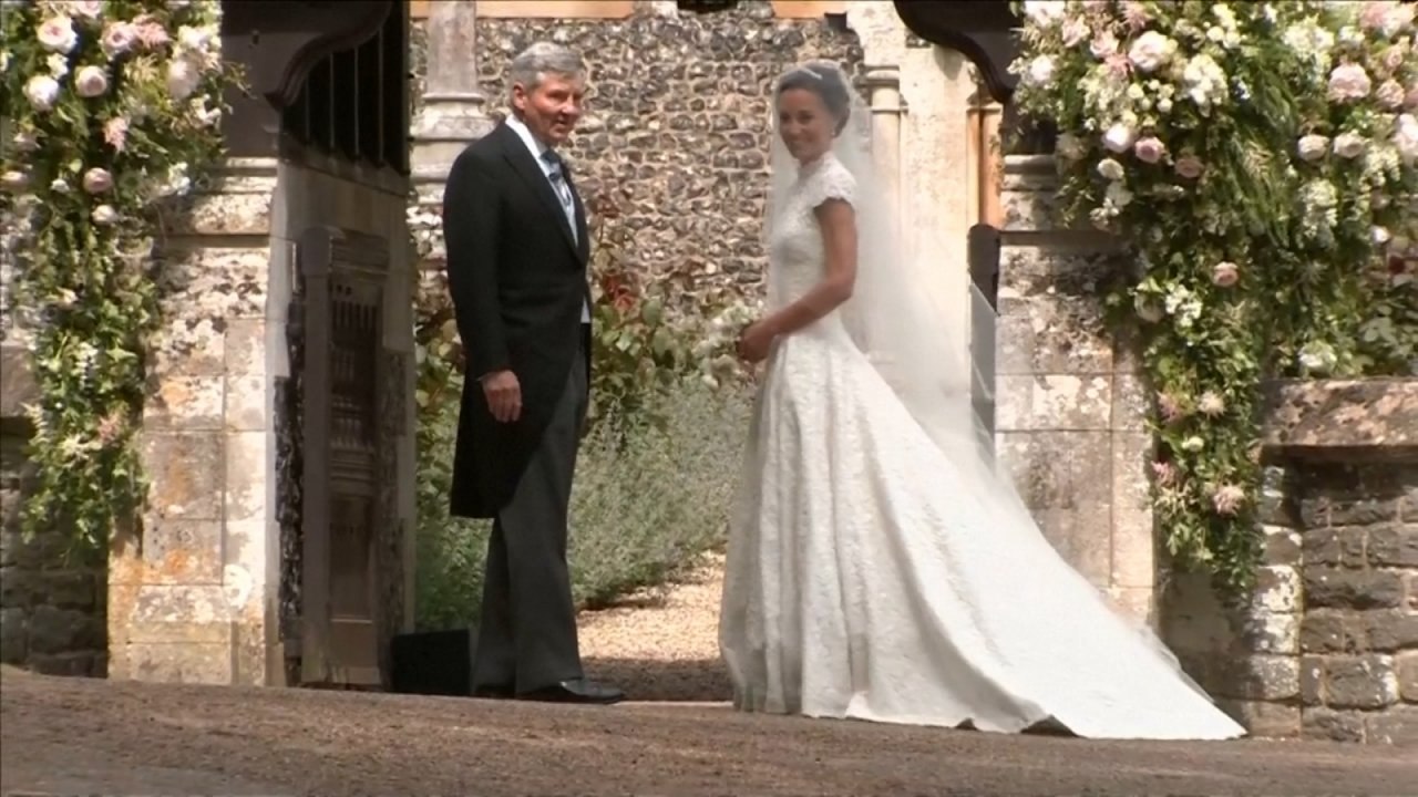 Pippa Middleton, The Sister Of The Duchess Of Cambridge Arrives At Church