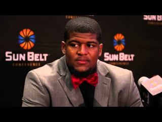 2015 Sun Belt Conference Media Day - UL Lafayette OL Mykhael Quave