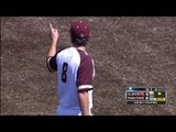 Texas State 1B Ben McElroy Makes aLeaping Catch in the Sun Belt Semifinals