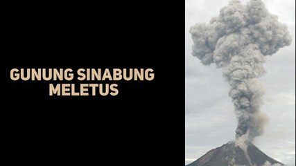 Gunung Sinabung Meletus, Semburkan Material Hingga 4 Kilometer