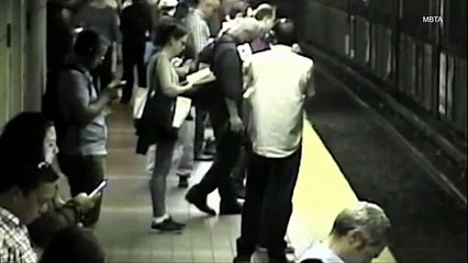 Anija Lender faints on Boston subway tracks _ Daily Mail Online