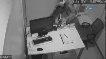 V Maskeli Hırsız Kameraya Takıldı