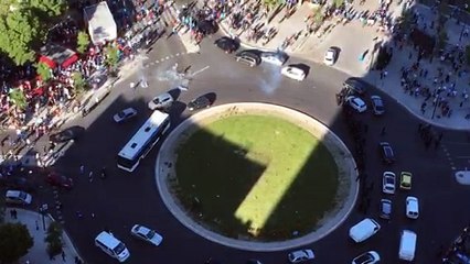 OM-Bastia : incidents au rond-point du Prado