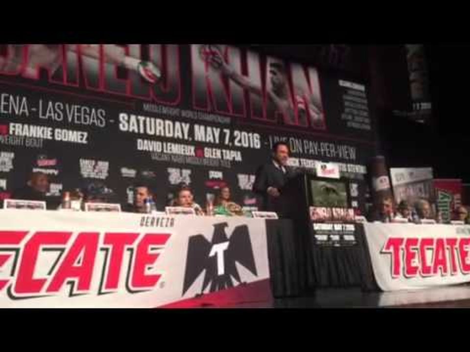 Canelo vs Khan faceoff