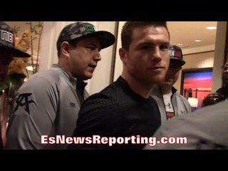 CANELO PRAISES AMIR KHAN "HE'S BRAVE, IF HE GOES DOWN HE GETS BACK UP" - EsNews Boxing