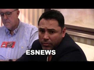 oscar de la hoya full interview on trump canelo khan speed better than power - EsNews Boxing