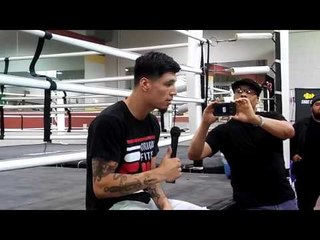 boxing star dusty harrison talking to kids EsNews Boxing