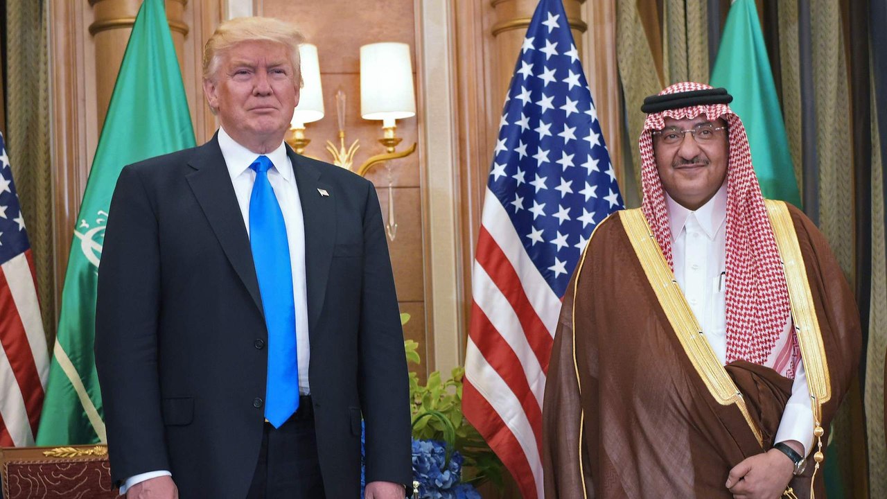 Trump meets with Saudi crown prince on 'tremendous' first day of trip