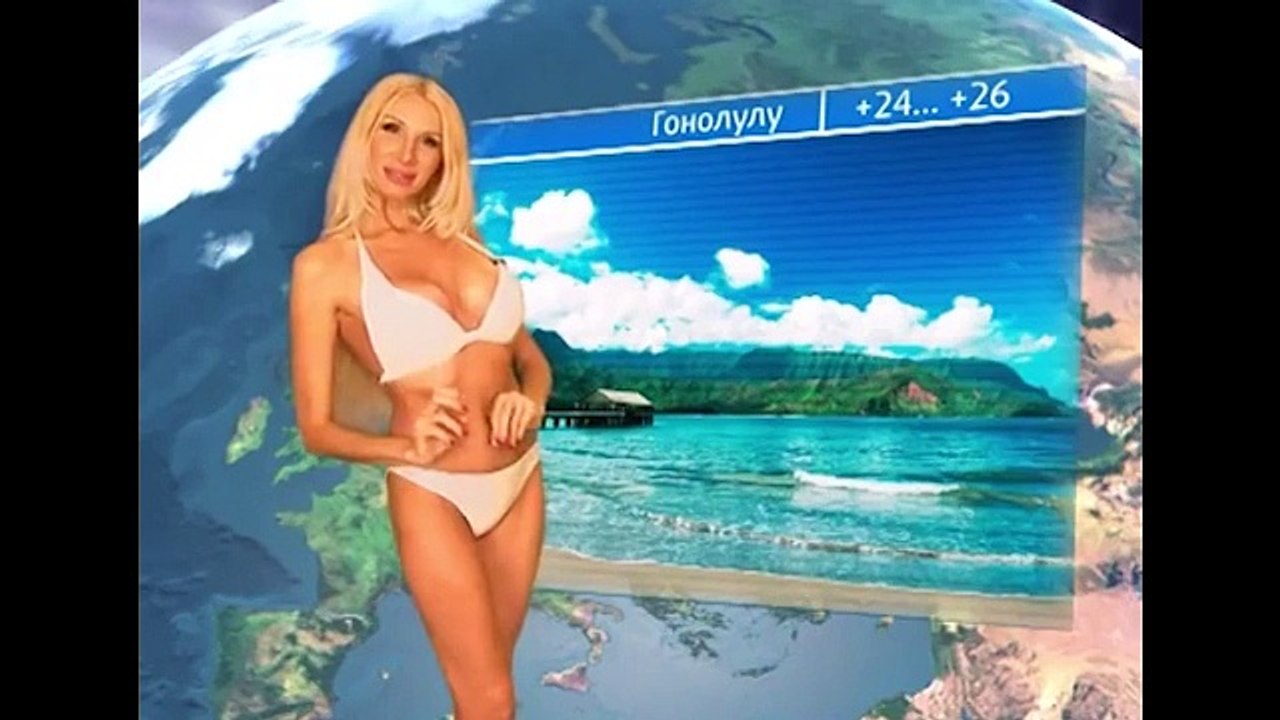 Meksika Yerel TV'de Hava Durumu Sunan Bayan Popo