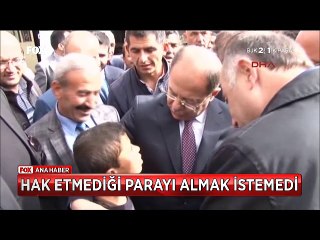 Bakanın harçlık vermek istediği 13 yaşındaki Azat'tan ibretlik sözler