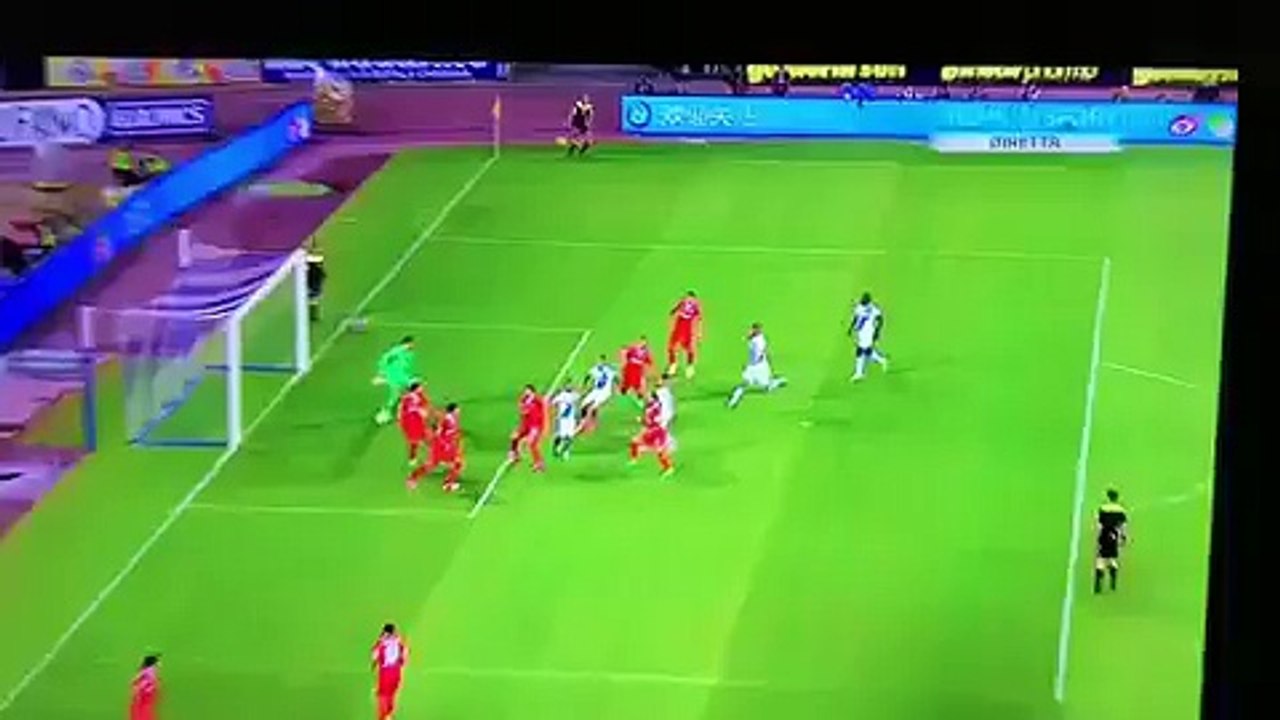 Napoli vs AC Fiorentina 1-0 - Kalidou Koulibaly goal (Serie A TIM 2017)