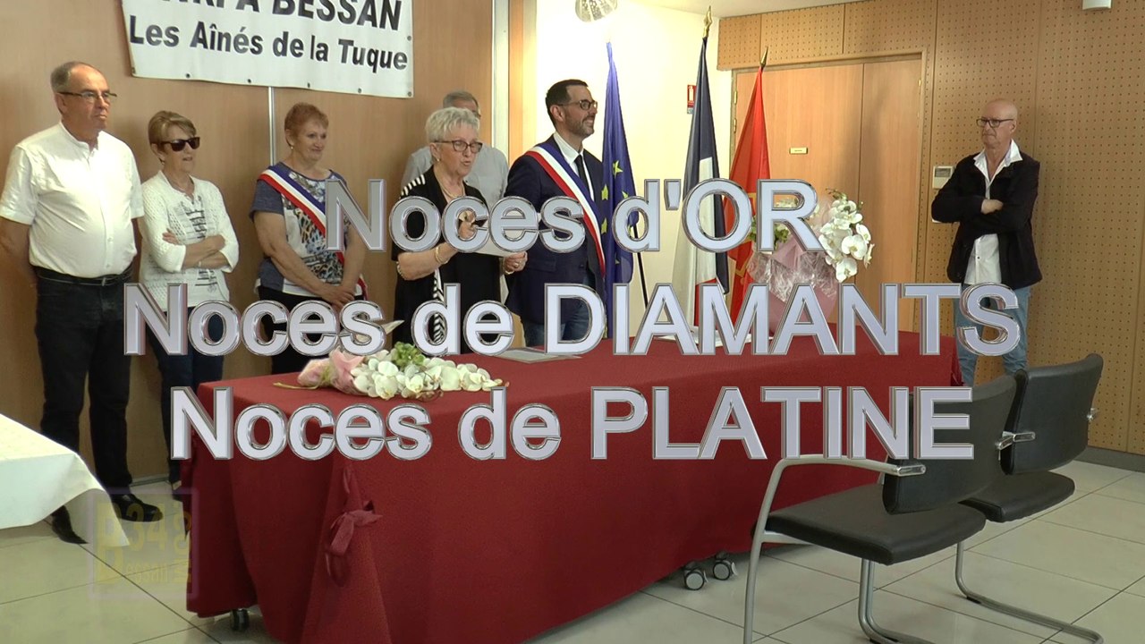 Bessan Cérémonie des noces d'or, diamants et de platine