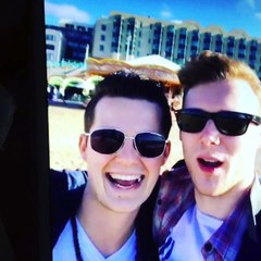 Jamie borthwick & Harry Reid at the beach  today