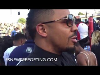ANDRE WARD IMMEDIATE REACTION TO BERTO K.O. OVER ORTIZ - EsNews Boxing