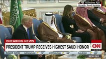 President Trump Honored With Gold Medal From | Saudi Arabian | King At Start Of First Foreign Trip