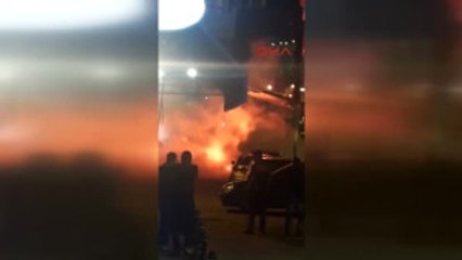 Beyoğlu'nda Taşkınlık Çıkaran Bir Grup Olympiakos Taraftarına Polis Müdahalesi