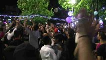 Celebraciones con aires de libertad en las calles de Teherán