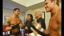 Mark Henry & Teddy Long & Batista & Randy Orton & Ric Flair & Eric Bischoff Backstage Segment WWE Raw December 8th 2003