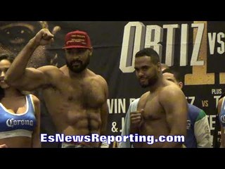GERALD WASHINGTON VS EDDIE CHAMBERS FACE OFF & WEIGH IN - EsNews Boxing