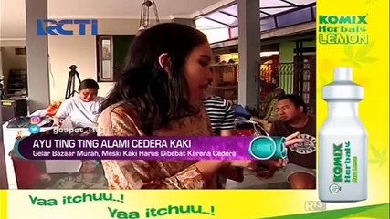 Cedera Kaki, Jalan Ayu Ting Ting Terlihat Agak Tertatih