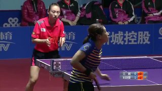 2016乒超女团第四轮山西江越0 3武汉刘诗雯 标清