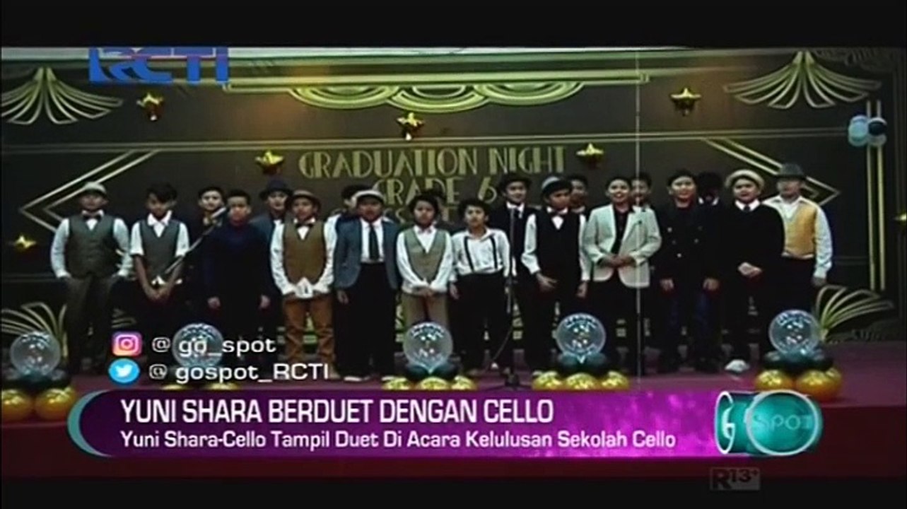 Yuni Shara-Cello Tampil Duet di Acara Kelulusan Cello