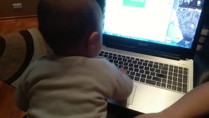 Funny baby responds to 100 k subscribers - thank you !!!