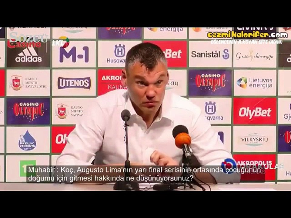 Yari Final Serisi Öncesi Çocuğu Olan Oyuncusuna İzin Veren Koç Jasikeviciusj'den Muhabire Efsane Cevap