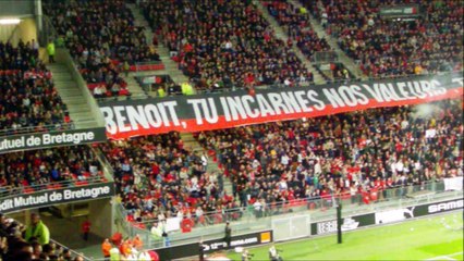 20/05/17 : SRFC-ASM : l'hommage du Kop à Benoit Costil
