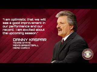 2014 Men's Basketball Media Day: Texas State Head Coach Danny Kaspar