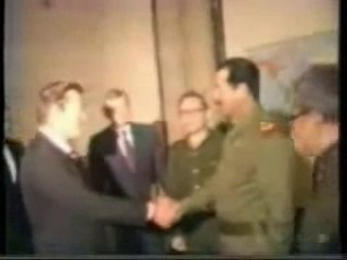 Donald Rumsfeld Meets Saddam Hussein (1983)
