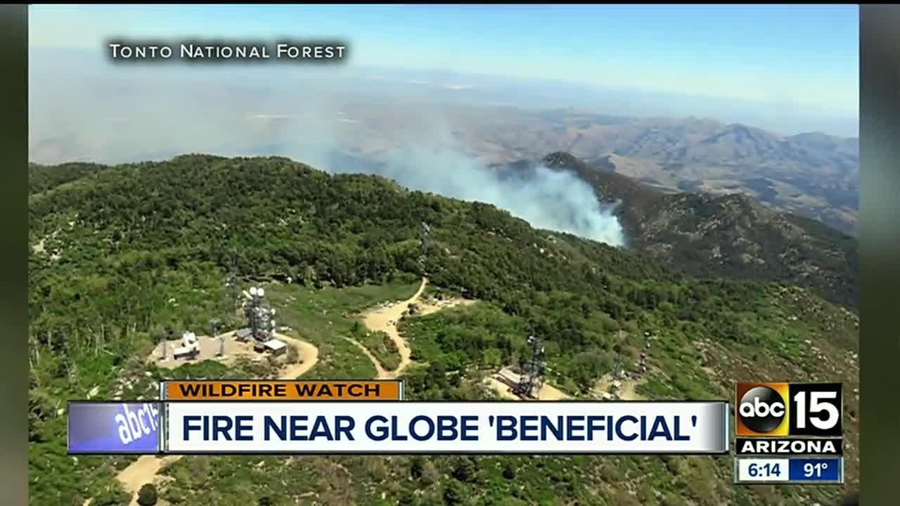 Globe wildfire being called 'beneficial'