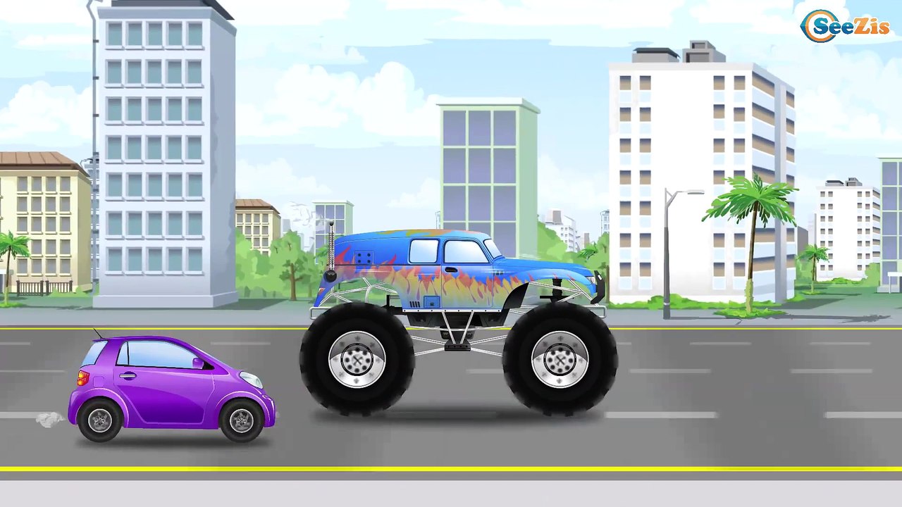 Cars for kids The Tow Truck with Cop Cars Helps Racing Cars in the City - Police Car Video for child