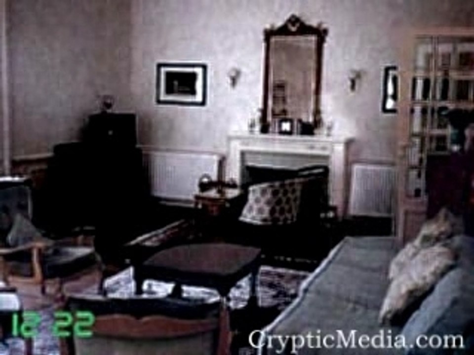Eerie Footage Of A Ghost Walking Through A Living Room