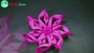 3D Snowflake DIY Tutori Paper Snowflakes for homemade deco